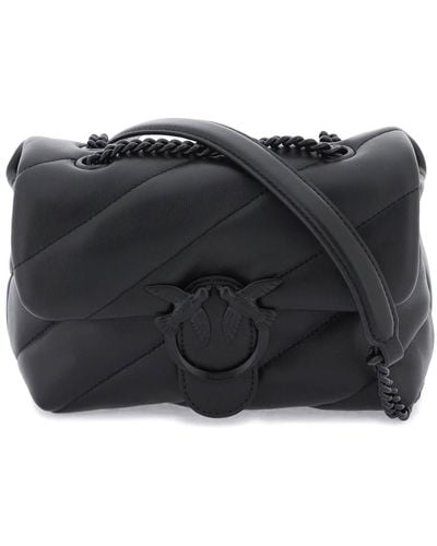 Pinko Love Mini Puff Maxi Quilt Bag - Black