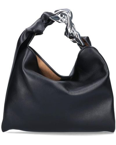 JW Anderson Chain Hobo Small Shoulder Bag - Black