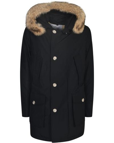 Woolrich Fur Detailed Parka - Black