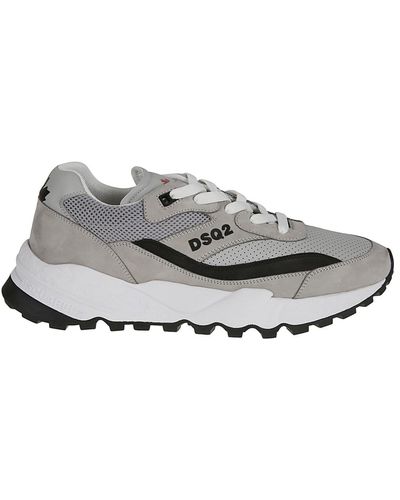 DSquared² Free Leather Sneakers - Gray