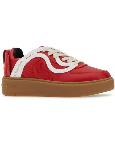 Stella McCartney Synthetic Leather S-Wave 1 Trainers - Red