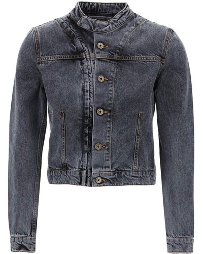 Y. Project Hook And Eye Denim Jacket - Gray
