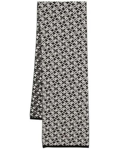 John Richmond Scarf With Jr Logo In Contrast - White