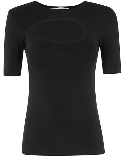 REMAIN Birger Christensen Jersey Short Sleeve T Shirt - Black