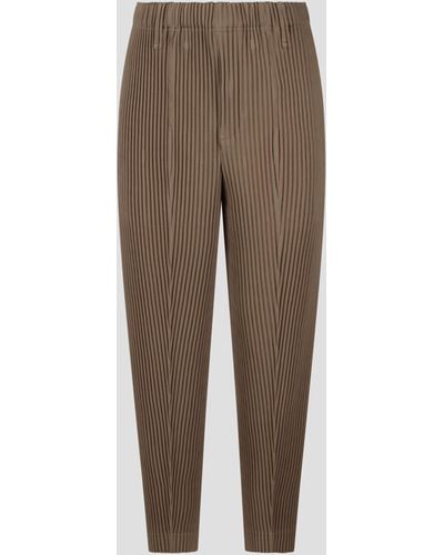 Homme Plissé Issey Miyake Compleat Trousers - Natural