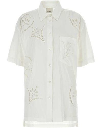 Isabel Marant Modal Blend Bilya Shirt - White