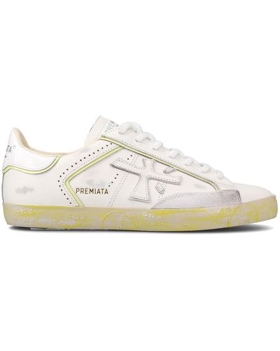 Premiata StevenD iridescent-detail sneakers - White