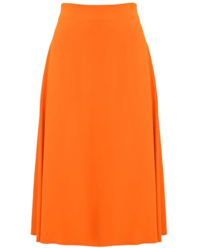 Liviana Conti Midi Skirt - Orange