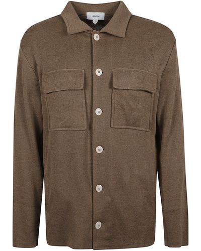 Lardini Double Pocket Shirt - Brown