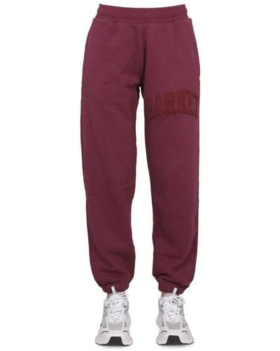Market Pants With Applied Logo - Purple