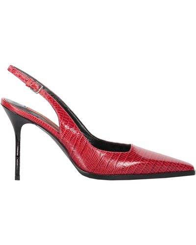 Missoni Leather Slingback Court Shoes - Red