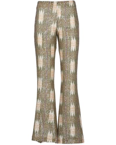 Bazar Deluxe Trousers With Paillettes - Natural
