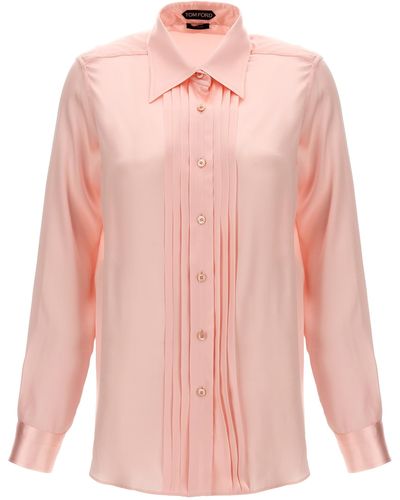 Tom Ford Charmeuse Shirt - Pink