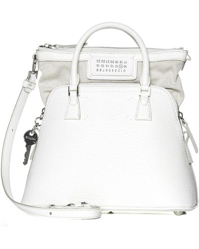 Maison Margiela Leather 5ac Classique Mini Shoulder Bag - White