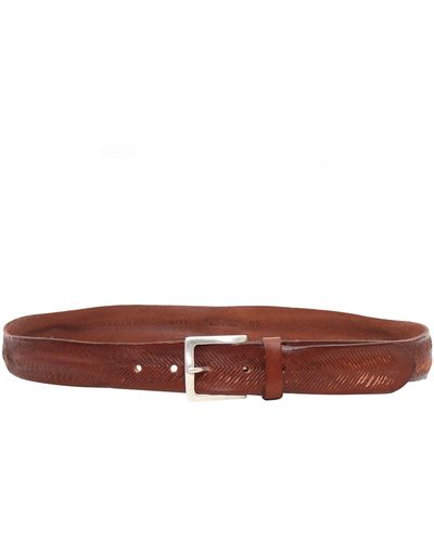 Orciani Carved Belt - Brown
