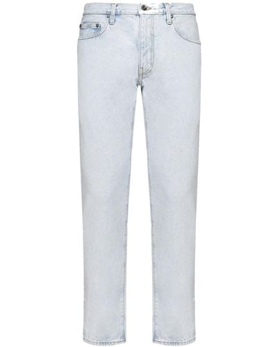 Off-White c/o Virgil Abloh Slim Fit Diag Jeans - Blue