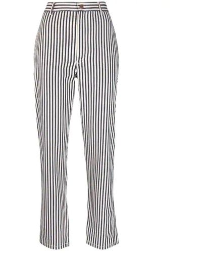 Philosophy Di Lorenzo Serafini Striped Trousers - Grey