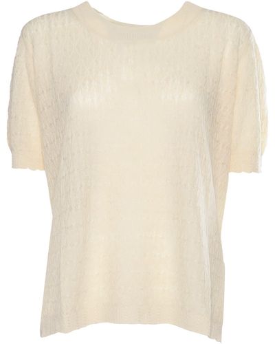 Ballantyne Cream Sweater - Natural