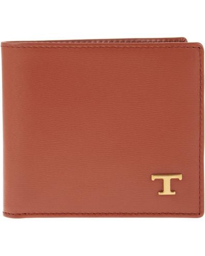 Tod's Leather Logo Wallet - Brown