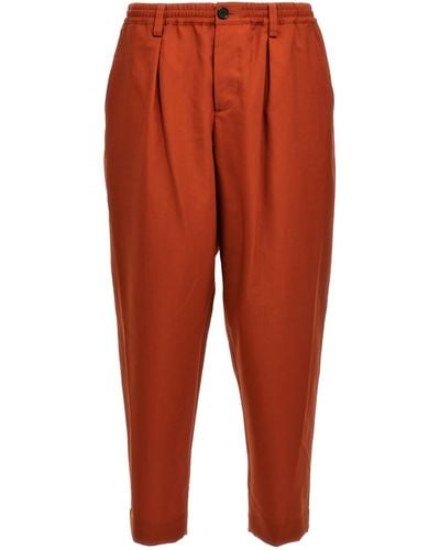 Marni Wool Trousers - Orange