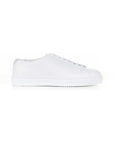 Barrett Woven Leather Sneaker - White