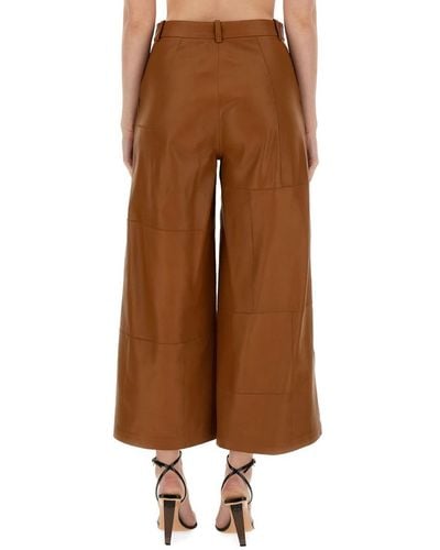 Alysi Patch Pants - Brown