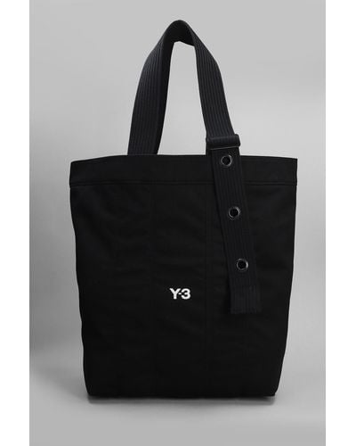 Y-3 Tote In Black Polyester