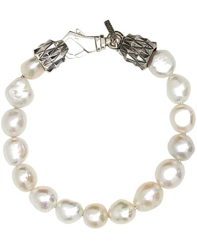 Emanuele Bicocchi Pearls Bracelet - White