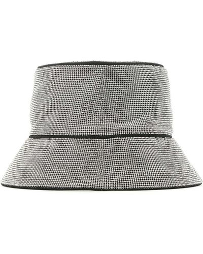 Kara Embellished Satin Hat - Grey
