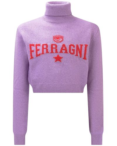 Chiara Ferragni Eye Star Sweater - Purple