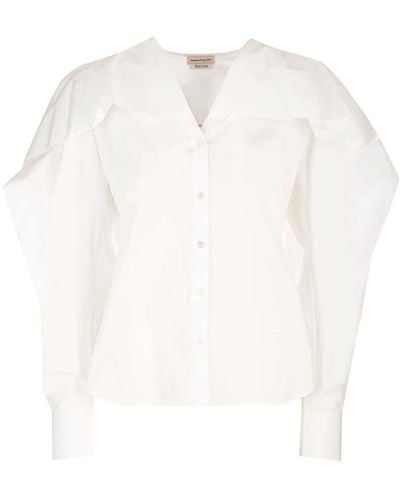 Alexander McQueen Popeline Shirt - White