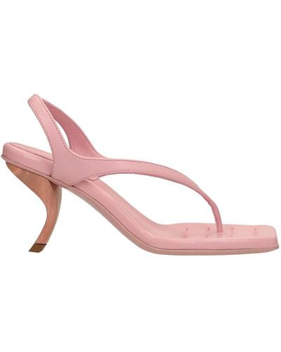 GIA X RHW Rosie 13 Sandals In Leather - Pink