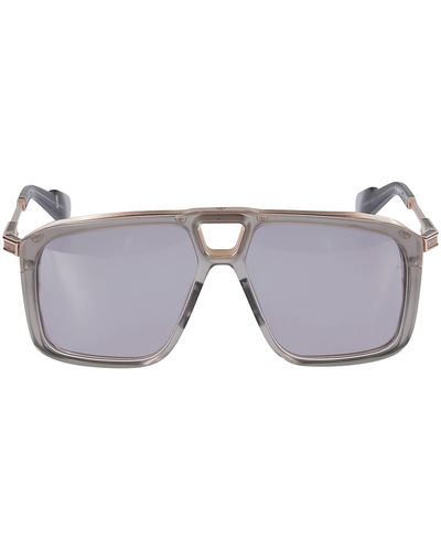 Jacques Marie Mage Square-frame Sunglasses - Gray