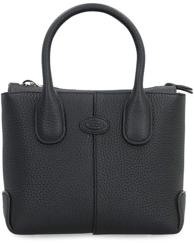 Tod's Di Smooth Leather Tote Bag - Black