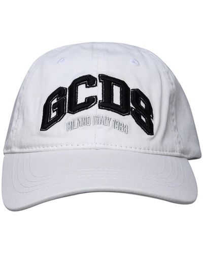 Gcds White Cotton Cap - Metallic