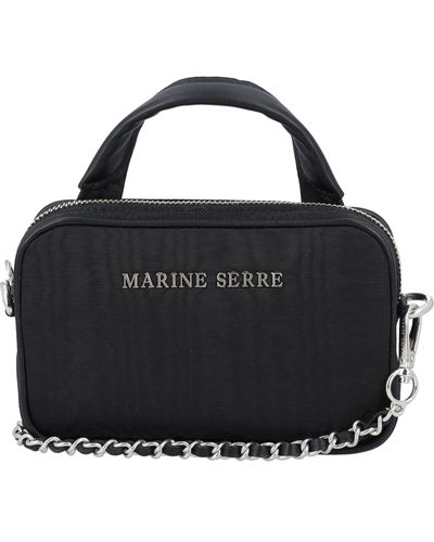 Marine Serre Mini Madame Moire Bag - Black