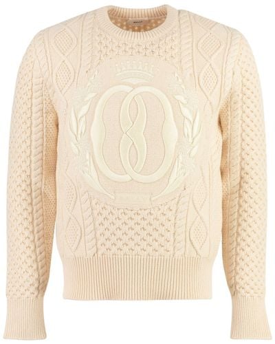 Bally Wool Tricot Sweater - White