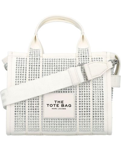 Marc Jacobs The Small Crystal Tote Bag - White