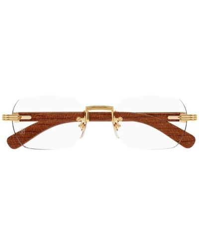 Cartier Ct0377o 002 Glasses - Brown
