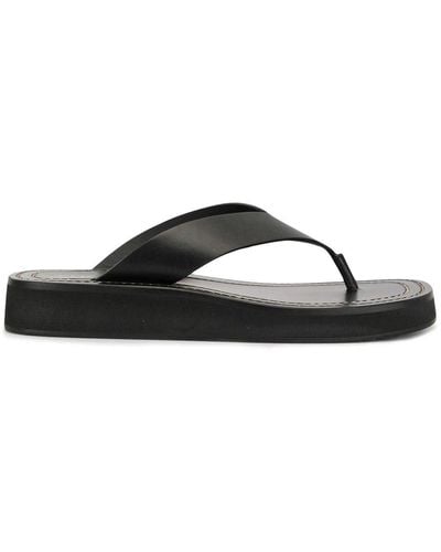 The Row Ginza Platform Sandals - Black