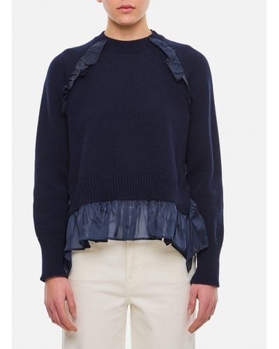 Cecilie Bahnsen Villy Recycled Cashmere Pullover - Blue