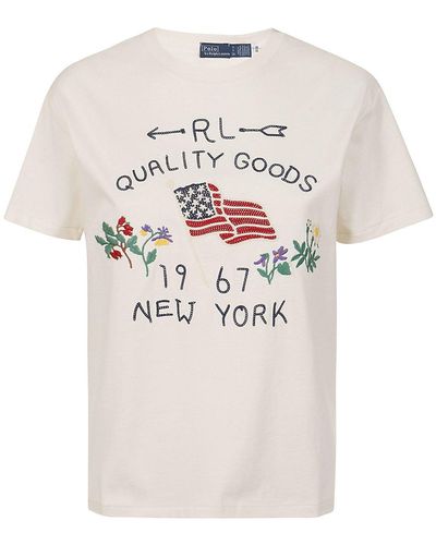 Ralph Lauren Embroidered Crewneck T-Shirt - White