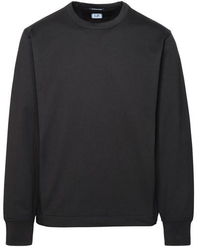 C.P. Company Cotton Blend Sweatshirt - Black