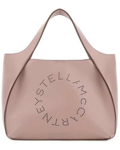 Stella McCartney Logo Embossed Top Handle Bag - Pink
