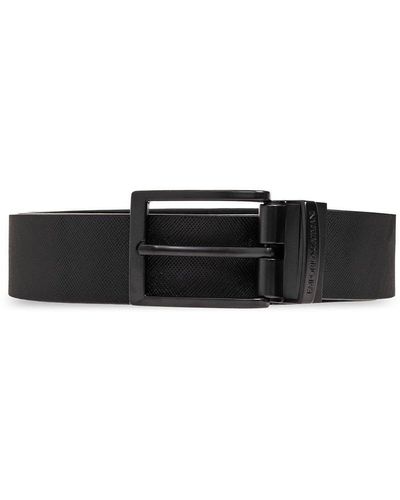 Emporio Armani Reversible Belt, - Black