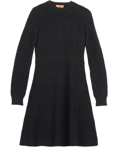 Missoni Geometric Jacquard Wool Dress - Black
