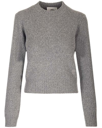 Ami Paris Tricotine Sweater - Gray