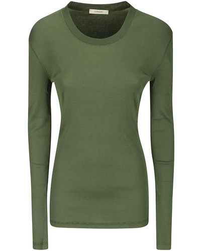 Lemaire Rib Long Sleeve T-Shirt - Green