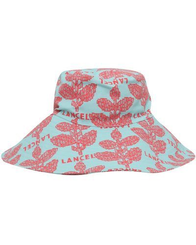 Lancel Hat With Prints - Red