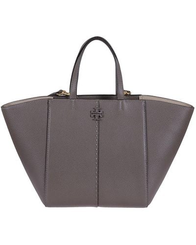 Tory Burch Double T Tote Bag - Brown
